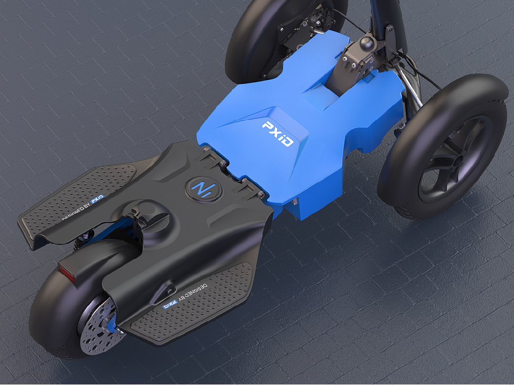 PXID 倒三轮电动滑板车设计