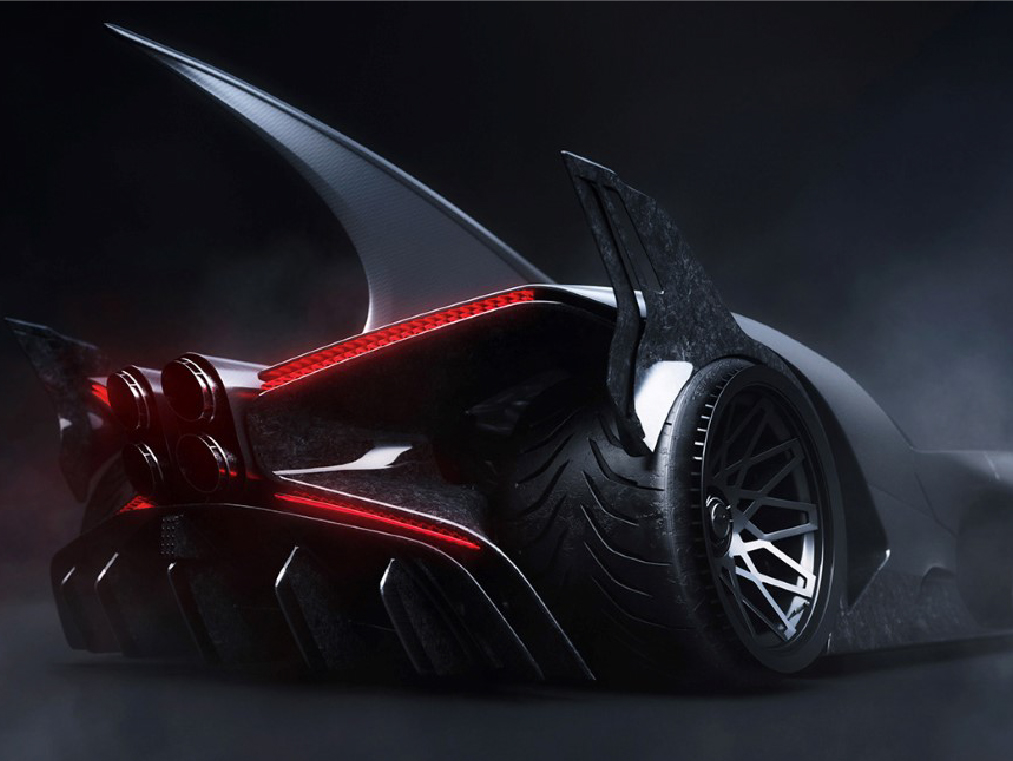 蝙蝠侠 X 布加迪跨界概念车！